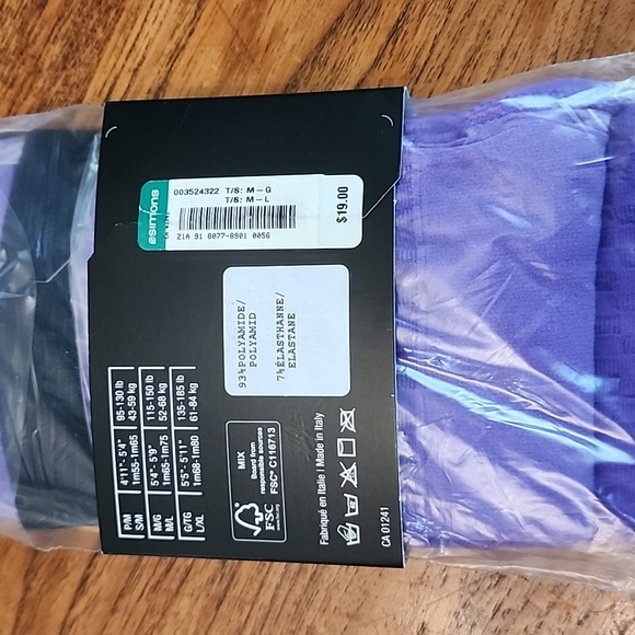 Purple Checkered tights from SIMONS - Picture 4 of 5